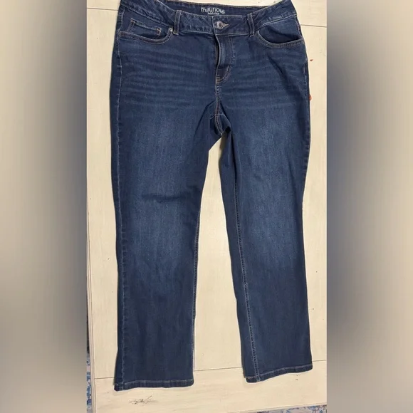 Maurices Dark Blue Women's Boot Cut Jeans 14W Reg NWOT - Picture 5 of 5